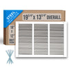 Handua Steel Return Air Grille | Vent Cover Grill for Sidewall and Ceiling, White