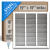Handua Steel Return Air Grille | Vent Cover Grill for Sidewall and Ceiling, White