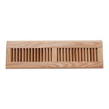 18" Corner Baseboard Register | Oak