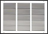 Steel Return Air Grille – HVAC Cold Air Intake Vent Cover, White | Out. Dim.: 19-3/4"W X 13-3/4"H