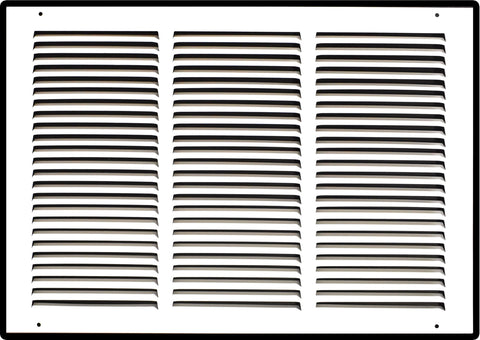 18" X 12" Duct Opening | Steel Return Air Grille for Sidewall and Ceiling | Outer Dimensions: 19.75"W X 13.75"H