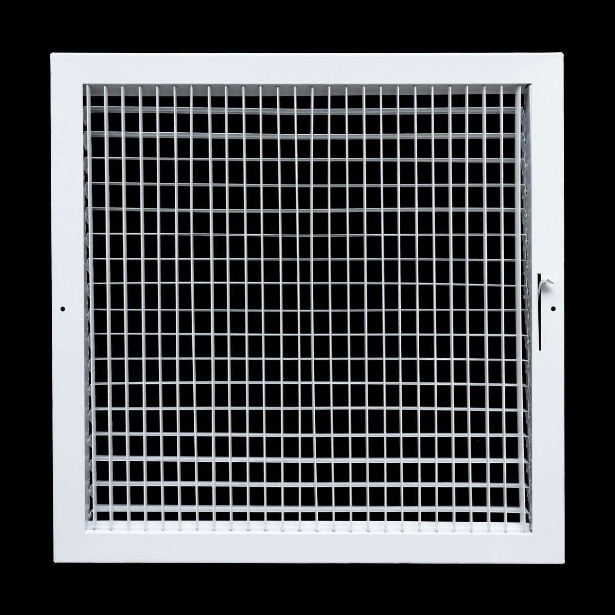 18x18 Steel Adjustable Air Vent Cover | Supply Register for Wall & Ceiling | White | Outer Dimension: 19-3/4"W X 19-3/4"H