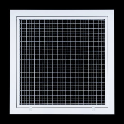 Handua Aluminum Return Air Filter Grille | Low Noise Cube Core Eggcrate | Vent Cover Grill for Sidewall and Ceiling