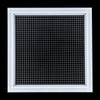 18"x18" Aluminum Eggcrate Return Air Filter Grille for Sidewall and Ceiling | White | Out. Dim.: 20-1/4"W X 20-1/4"H