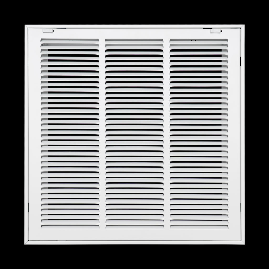 18"x18" Steel Return Air Filter Grille | Removable Door for 1" Filters | White HVAC Vent Cover | Out. Dim.: 20-5/8"W X 20-5/8"H