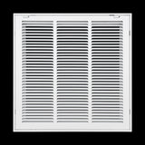 18"x18" Steel Return Air Filter Grille | Removable Door for 1" Filters | White HVAC Vent Cover | Out. Dim.: 20-5/8"W X 20-5/8"H