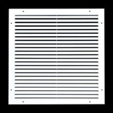 18"x18" Premium Aluminum Return Air Grille – Rust-Free HVAC Vent Cover for Wall & Ceiling | White | Out. Dim.: 19-13/16"W X 19-13/16"H