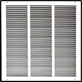 Steel Return Air Grille – HVAC Cold Air Intake Vent Cover, White | Out. Dim.: 19-3/4"W X 19-3/4"H