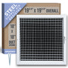 Handua Steel Adjustable Air Supply HVAC Grille | White Vent Cover Grill for Sidewall and Ceiling
