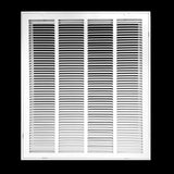 18"x22" Steel Return Air Filter Grille | Removable Door for 1" Filters | White HVAC Vent Cover | Out. Dim.: 20-5/8"W X 24-5/8"H
