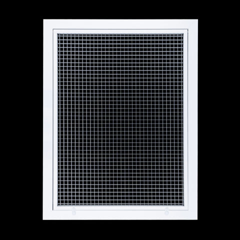 Handua Aluminum Return Air Filter Grille | Low Noise Cube Core Eggcrate | Vent Cover Grill for Sidewall and Ceiling