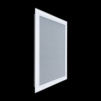 Fits 18x24 Duct Opening | Aluminum Eggcrate Return Air Filter Grille | Low Noise-High Air Flow, Rust Free Vent Cover for Sidewall&Ceiling | Rem. Door | White | Out. Dim: 20 1/4"W X 26 1/4"H