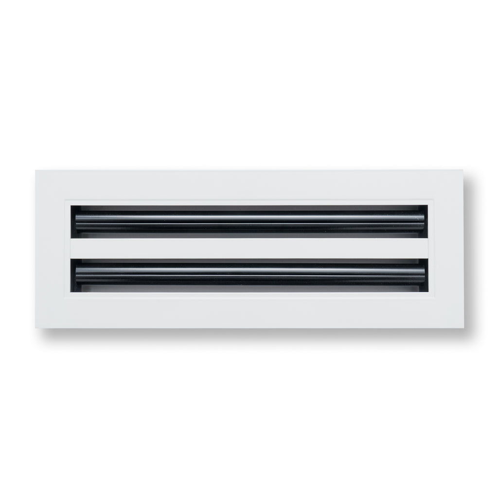 14"x 4" Aluminum Linear Slot Diffuser, Modern AC Vent Cover for Sidewall, Ceiling, Floor | Out. Dim.: 15-5/8"X 5-5/6"
