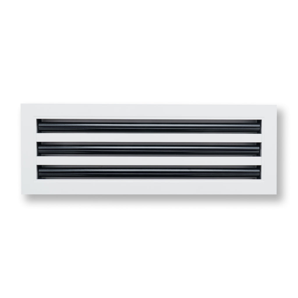 20"x 6" Aluminum Linear Slot Diffuser, Modern AC Vent Cover for Sidewall, Ceiling, Floor | Out. Dim.: 21-5/8"X 7-5/6"