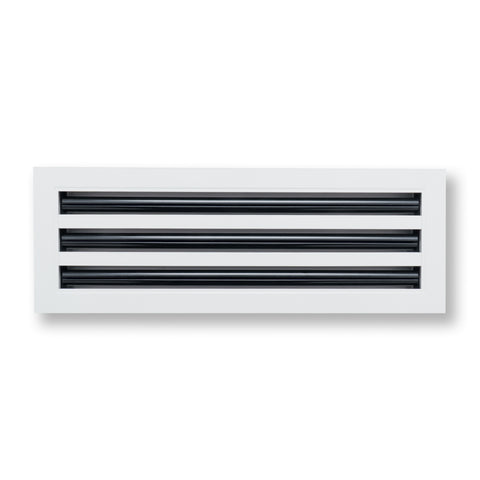 20"x 6" Aluminum Linear Slot Diffuser, Modern AC Vent Cover for Sidewall, Ceiling, Floor | Out. Dim.: 21-5/8"X 7-5/6"