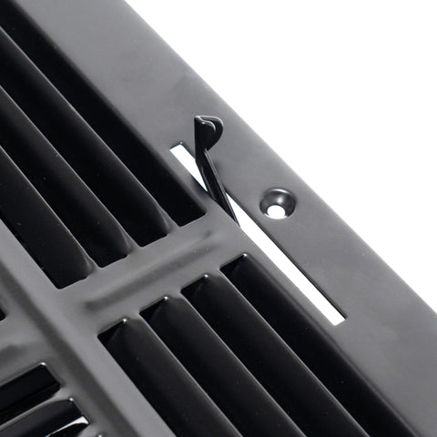 Fits 12x12 Duct Opening 4 Way Steel Air Supply Diffuser by Handua | Register Vent Cover Grill for Sidewall and Ceiling | Black | Outer Dimensions: 13.75" X 13.75"