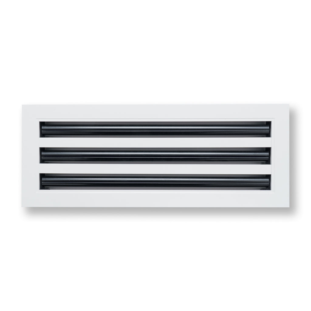 18"x 6" Aluminum Linear Slot Diffuser, Modern AC Vent Cover for Sidewall, Ceiling, Floor | Out. Dim.: 19-5/8"X 7-5/6"