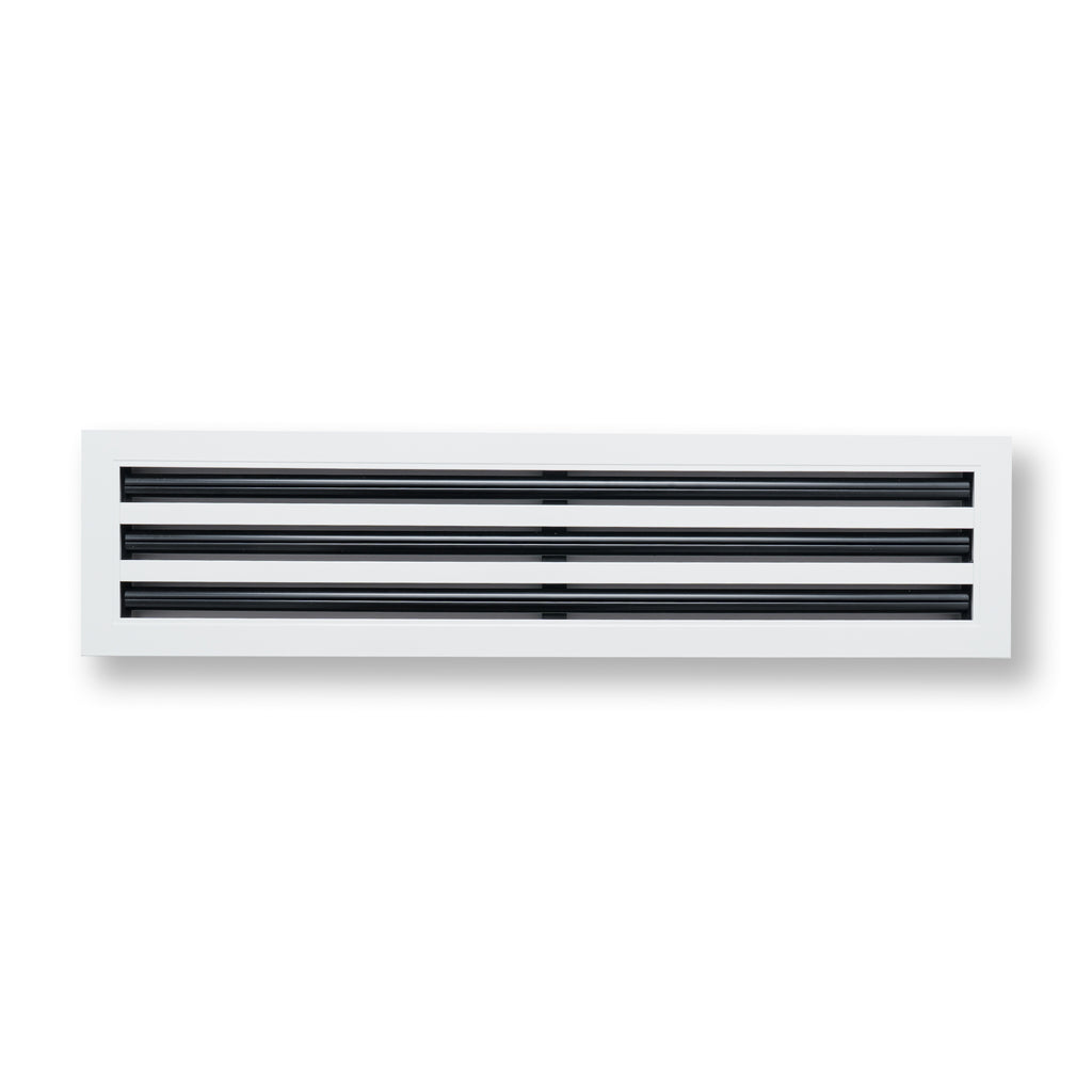 30"x 6" Aluminum Linear Slot Diffuser, Modern AC Vent Cover for Sidewall, Ceiling, Floor | Out. Dim.: 31-5/8"X 7-5/6"