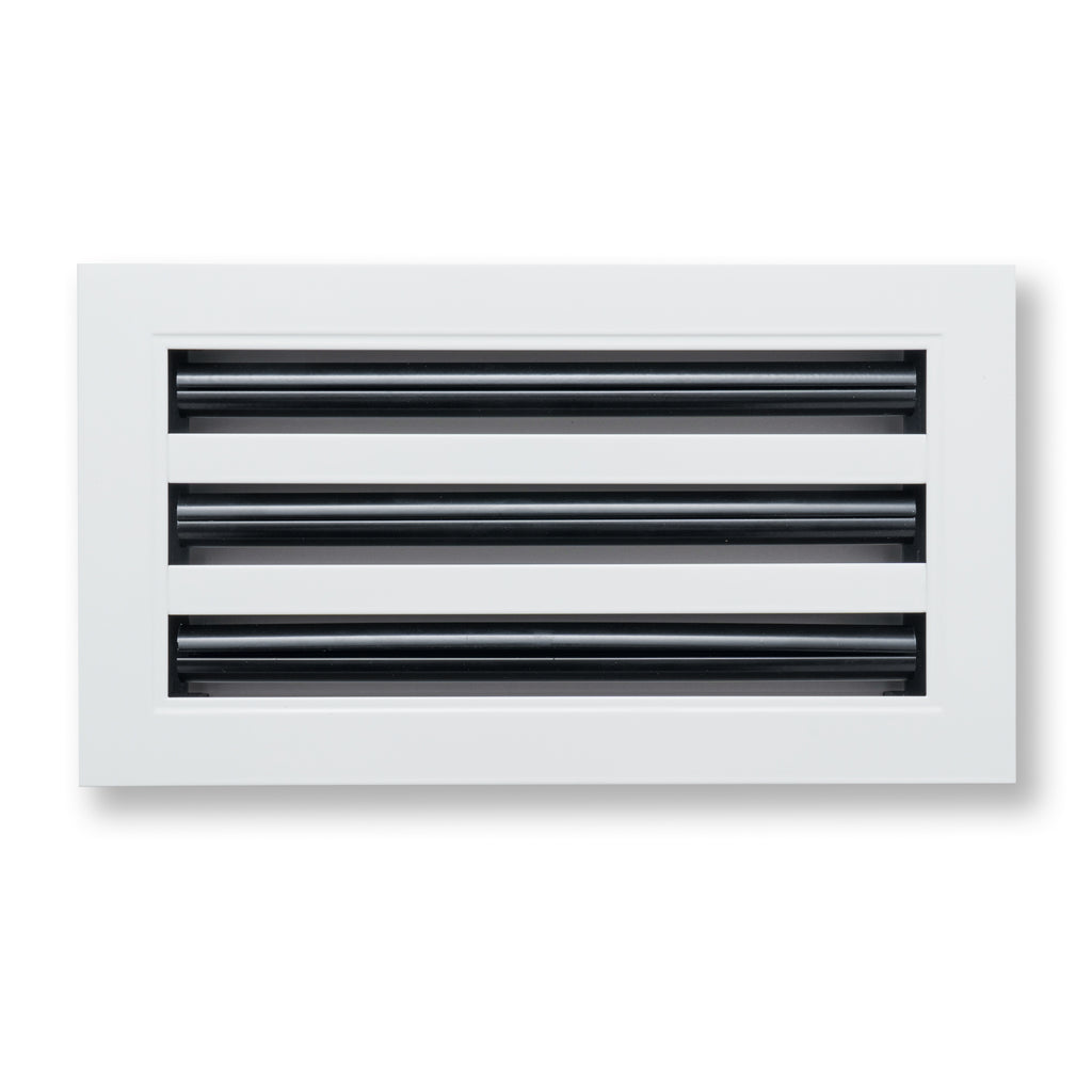 12"x 6" Aluminum Linear Slot Diffuser, Modern AC Vent Cover for Sidewall, Ceiling, Floor | Out. Dim.: 13-5/8"X 7-5/6"