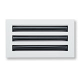 12"x 6" Aluminum Linear Slot Diffuser, Modern AC Vent Cover for Sidewall, Ceiling, Floor | Out. Dim.: 13-5/8"X 7-5/6"
