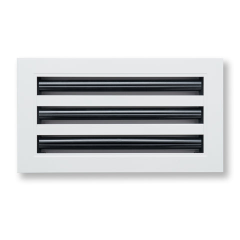 12"x 6" Aluminum Linear Slot Diffuser, Modern AC Vent Cover for Sidewall, Ceiling, Floor | Out. Dim.: 13-5/8"X 7-5/6"