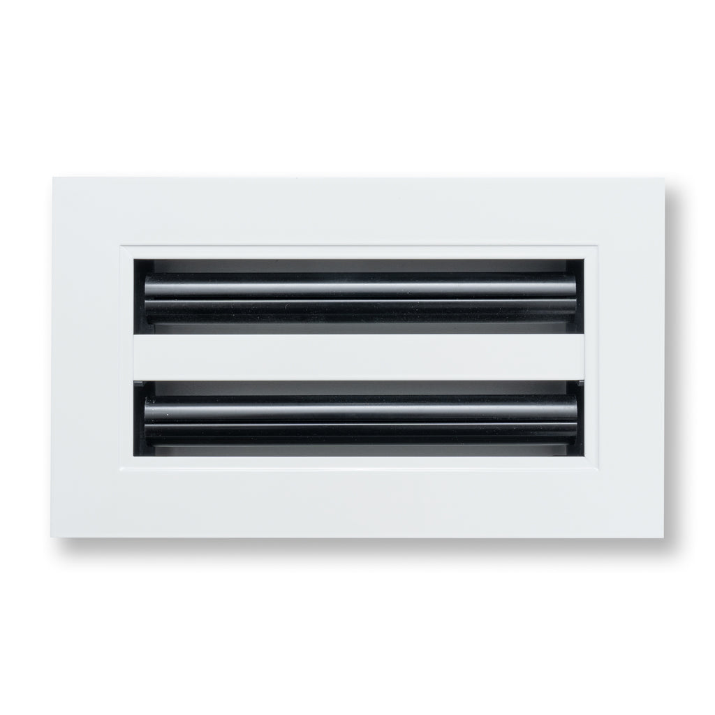 8"x 4" Aluminum Linear Slot Diffuser, Modern AC Vent Cover for Sidewall, Ceiling, Floor | Out. Dim.: 9-5/8"X 5-5/6"