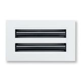 8"x 4" Aluminum Linear Slot Diffuser, Modern AC Vent Cover for Sidewall, Ceiling, Floor | Out. Dim.: 9-5/8"X 5-5/6"
