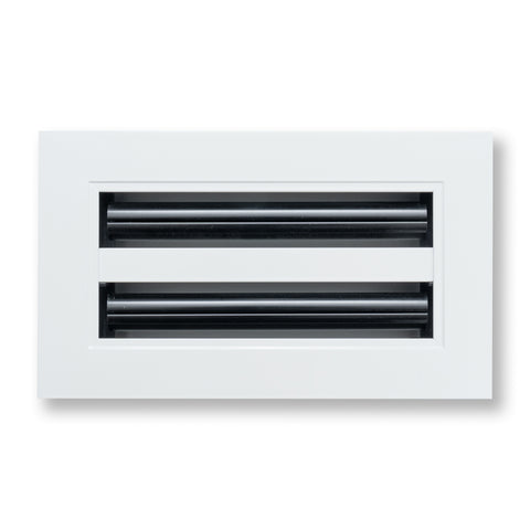8"x 4" Aluminum Linear Slot Diffuser, Modern AC Vent Cover for Sidewall, Ceiling, Floor | Out. Dim.: 9-5/8"X 5-5/6"