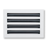 12"x 8" Aluminum Linear Slot Diffuser, Modern AC Vent Cover for Sidewall, Ceiling, Floor | Out. Dim.: 13-5/8"X 9-5/6"