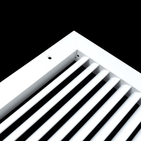 Fits 6x4 Duct Opening | Aluminum Return Air Grille by Handua | Vent Cover Grill for Sidewall and Ceiling | Rust Free | Durable Powder Coating | HVAC Cold Air Intake Grille | White