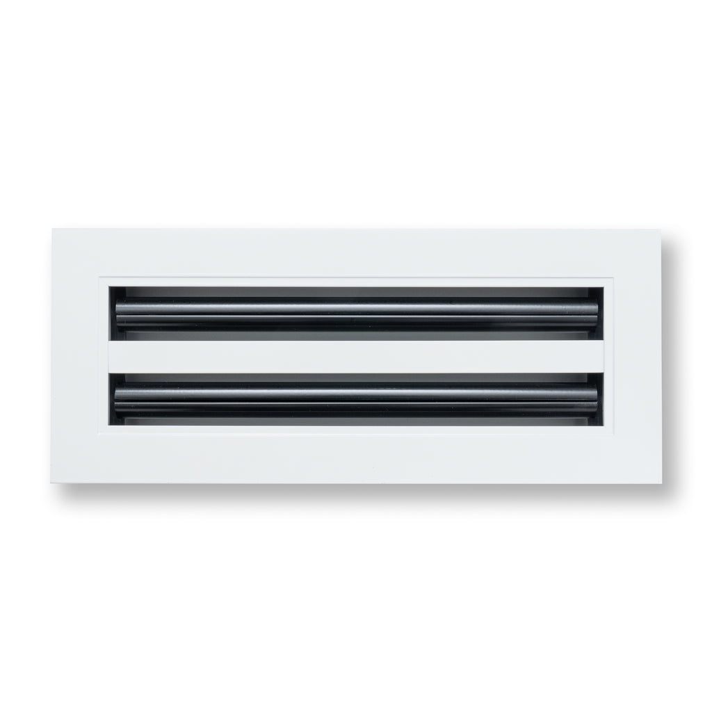 12"x 4" Aluminum Linear Slot Diffuser, Modern AC Vent Cover for Sidewall, Ceiling, Floor | Out. Dim.: 13-5/8"X 5-5/6"