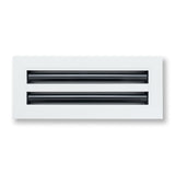 12"x 4" Aluminum Linear Slot Diffuser, Modern AC Vent Cover for Sidewall, Ceiling, Floor | Out. Dim.: 13-5/8"X 5-5/6"