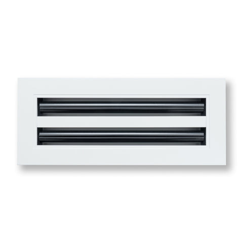 12"x 4" Aluminum Linear Slot Diffuser, Modern AC Vent Cover for Sidewall, Ceiling, Floor | Out. Dim.: 13-5/8"X 5-5/6"