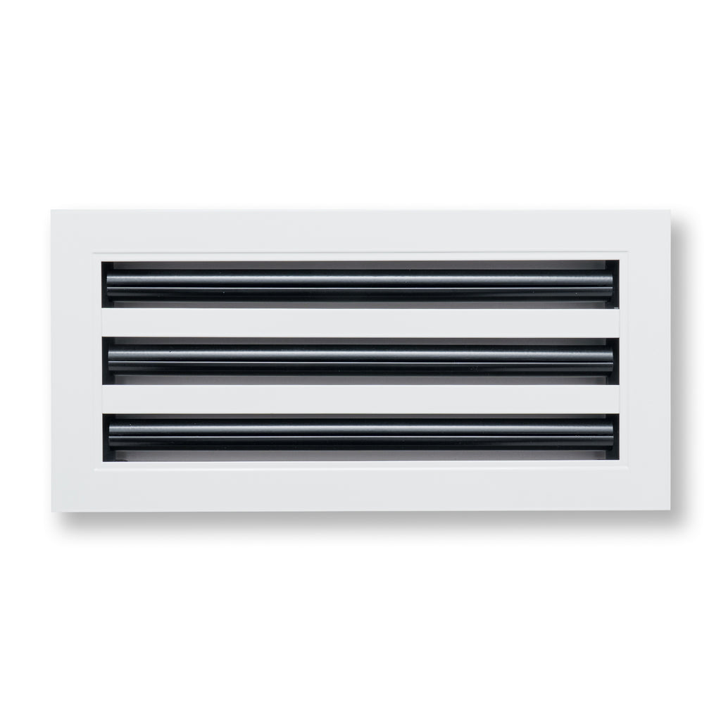 14"x 6" Aluminum Linear Slot Diffuser, Modern AC Vent Cover for Sidewall, Ceiling, Floor | Out. Dim.: 15-5/8"X 7-5/6"