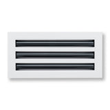 14"x 6" Aluminum Linear Slot Diffuser, Modern AC Vent Cover for Sidewall, Ceiling, Floor | Out. Dim.: 15-5/8"X 7-5/6"