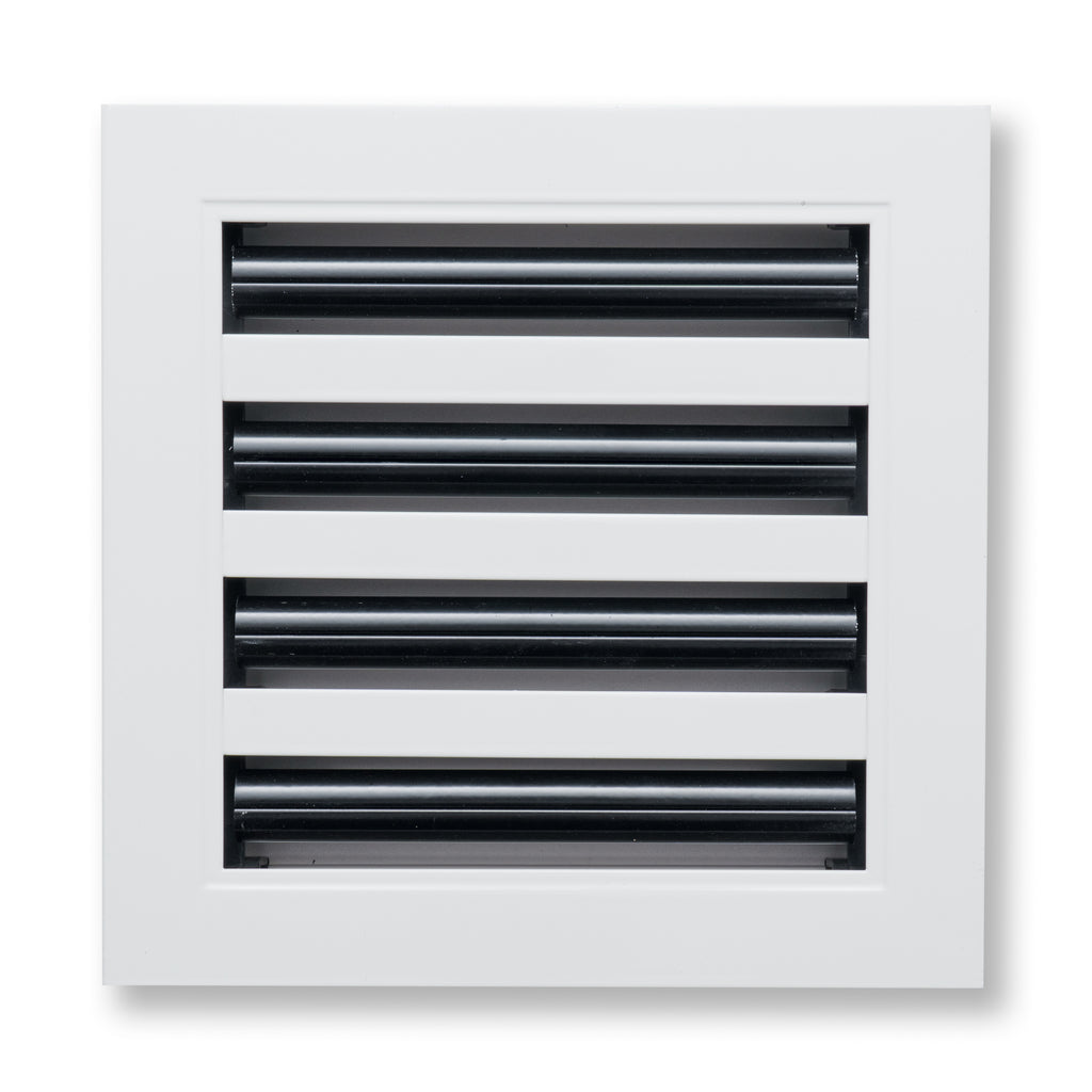 8"x 8" Aluminum Linear Slot Diffuser, Modern AC Vent Cover for Sidewall, Ceiling, Floor | Out. Dim.: 9-5/8"X 9-5/6"