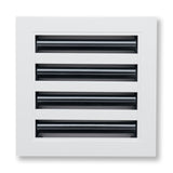 8"x 8" Aluminum Linear Slot Diffuser, Modern AC Vent Cover for Sidewall, Ceiling, Floor | Out. Dim.: 9-5/8"X 9-5/6"