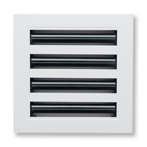 8"x 8" Aluminum Linear Slot Diffuser, Modern AC Vent Cover for Sidewall, Ceiling, Floor | Out. Dim.: 9-5/8"X 9-5/6"