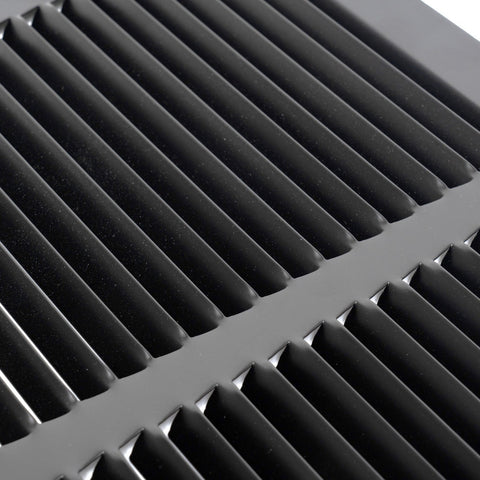 6"x6" Steel Return Air Grille – HVAC Cold Air Intake Vent Cover, Black | Out. Dim.: 7-3/4"W X 7-3/4"H