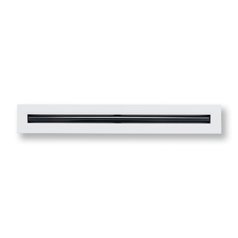 24"x 2" Aluminum Linear Slot Diffuser, Modern AC Vent Cover for Sidewall, Ceiling, Floor | Out. Dim.: 25-5/8"X 3-5/6"