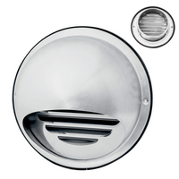 Handua 4" Neck Stainless Steel Round Exhaust Air Dryer Vent Cover Hood with Rubber Seal - Rust-Resistant, Weatherproof, and Efficient Airflow Exterior Wall Outlet Duct Ventilation Grille