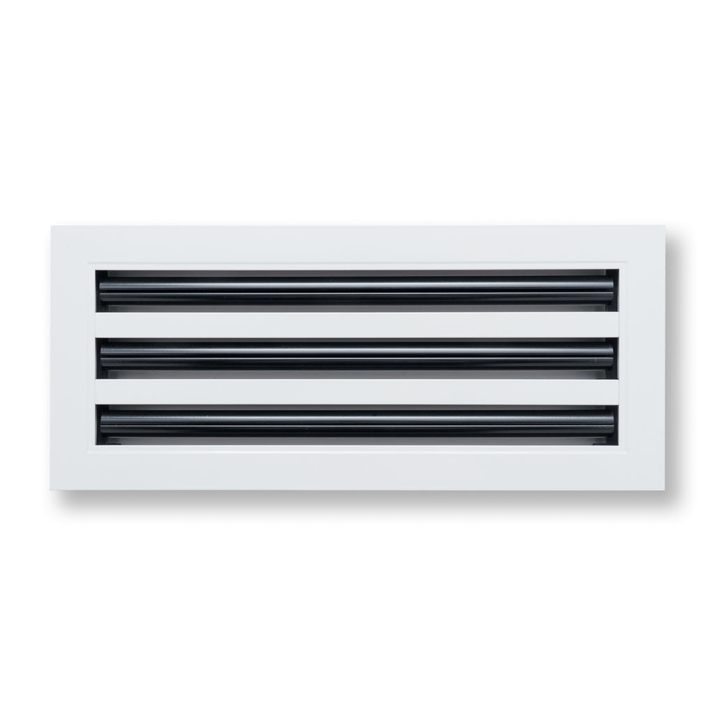 16"x 6" Aluminum Linear Slot Diffuser, Modern AC Vent Cover for Sidewall, Ceiling, Floor | Out. Dim.: 17-5/8"X 7-5/6"