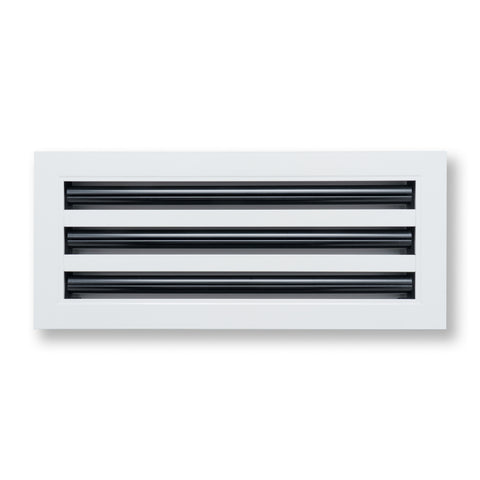 16"x 6" Aluminum Linear Slot Diffuser, Modern AC Vent Cover for Sidewall, Ceiling, Floor | Out. Dim.: 17-5/8"X 7-5/6"