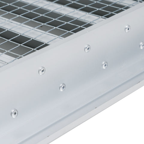 24"W x 24"H [Wall Opening] Anodized Aluminum Exterior Wall vent Gable shed for Crawlspace, Outdoor, Doors, Attic | Weatherproof, Rain&Rust Proof, Overall: 26"W X 26"H