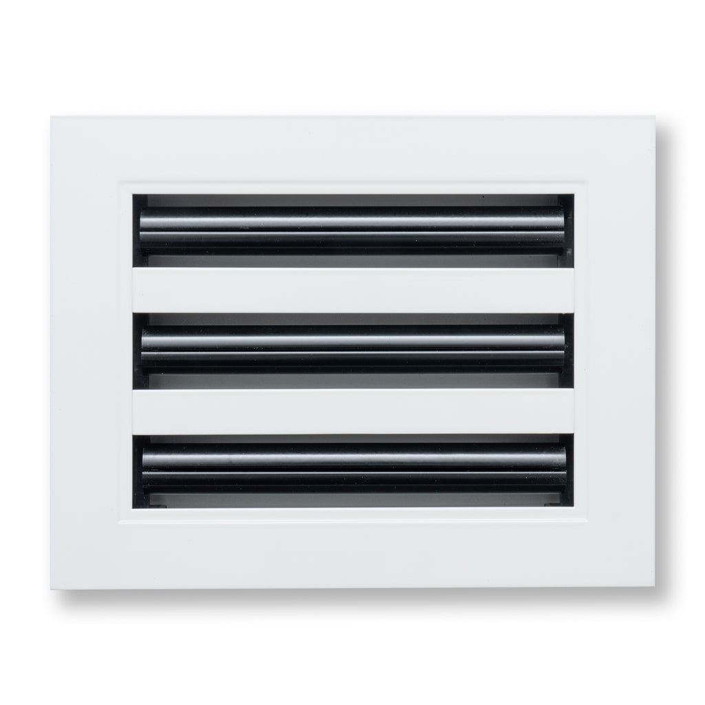 8"x 6" Aluminum Linear Slot Diffuser, Modern AC Vent Cover for Sidewall, Ceiling, Floor | Out. Dim.: 9-5/8"X 7-5/6"