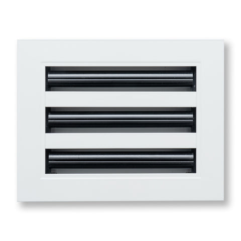 8"x 6" Aluminum Linear Slot Diffuser, Modern AC Vent Cover for Sidewall, Ceiling, Floor | Out. Dim.: 9-5/8"X 7-5/6"
