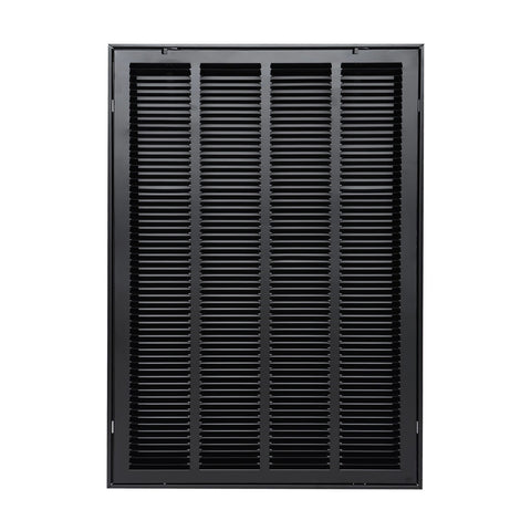 20"x30" Steel Return Air Filter Grille | Removable Door for 1" Filters | Black HVAC Vent Cover | Out. Dim.: 22-5/8"W X 32-5/8"H