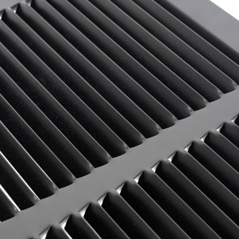 24"x24" Steel Return Air Grille – HVAC Cold Air Intake Vent Cover, Black | Out. Dim.: 25-3/4"W X 25-3/4"H