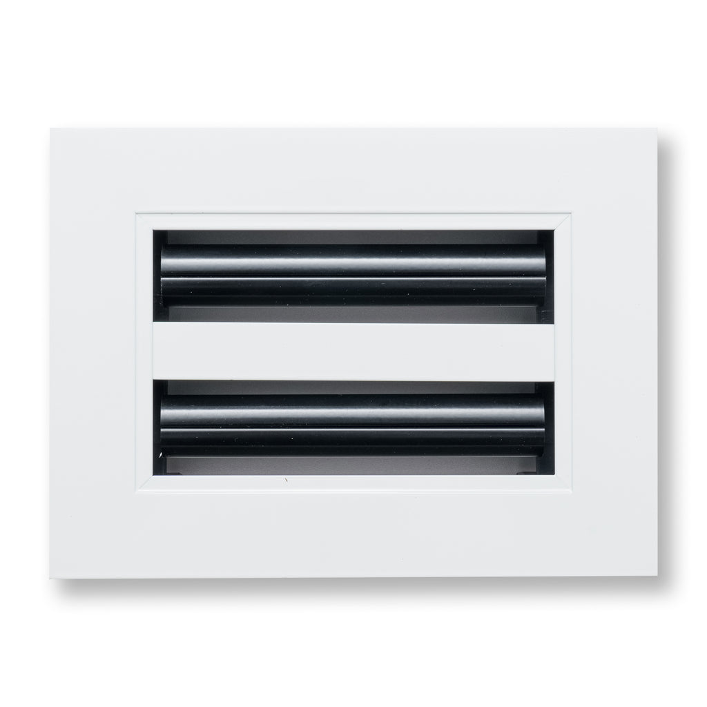 6"x 4" Aluminum Linear Slot Diffuser, Modern AC Vent Cover for Sidewall, Ceiling, Floor | Out. Dim.: 7-5/8"X 5-5/6"