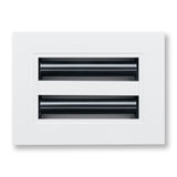 6"x 4" Aluminum Linear Slot Diffuser, Modern AC Vent Cover for Sidewall, Ceiling, Floor | Out. Dim.: 7-5/8"X 5-5/6"